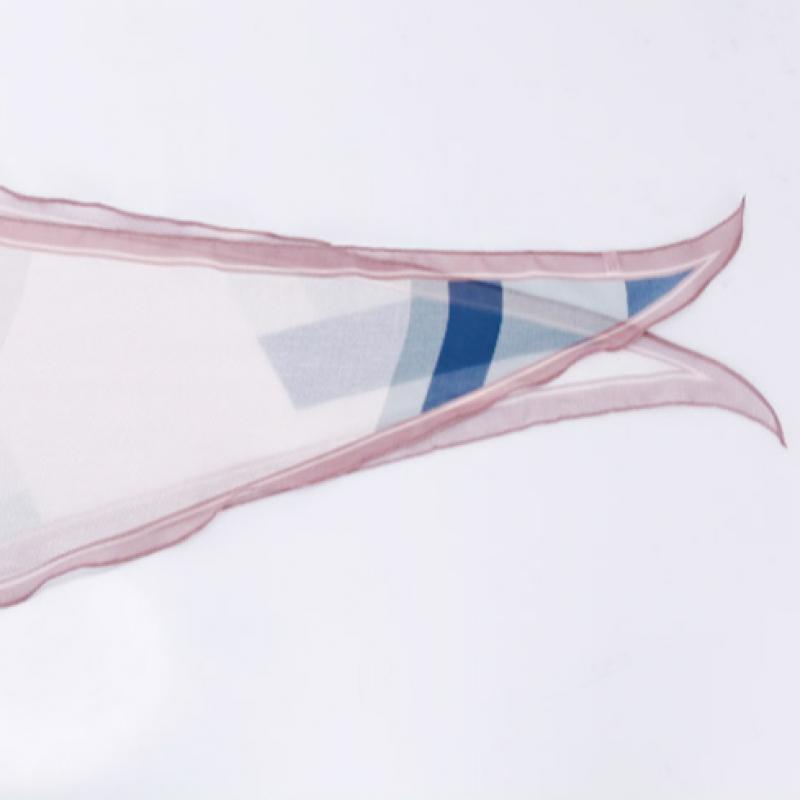 Shop Spring Chiffon Color Block Premium Scarf Pink Drn Wsc 0099
