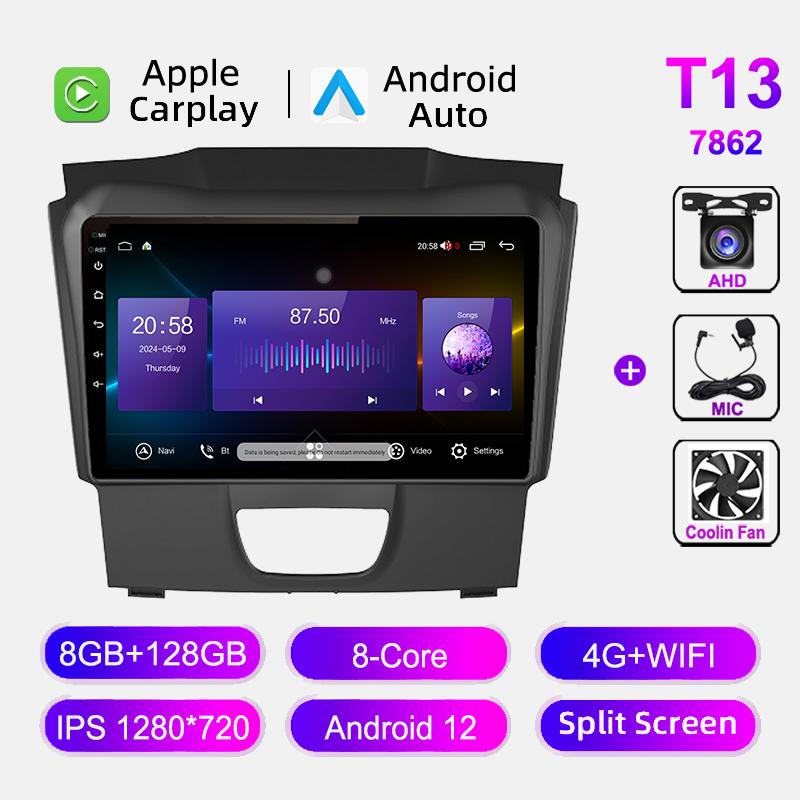 Car Radio For Chevrolet S10 Isuzu DMAX 2015-2018 GPS Navigation Audio Multimedia Stereo Carplay Android Auto IPS Screen Headunit