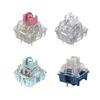 TTCs Silence Bluish White V2V3 Switches 3Pin Tactile Silence for Mechanical Keyboards Mute 2 Gold Plateds Spring Axises