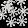 DIY Snowflake 100Pcs Decorations Attractive Wear-resistant Cute Artificial Flatback Pearl Faux for Christmas