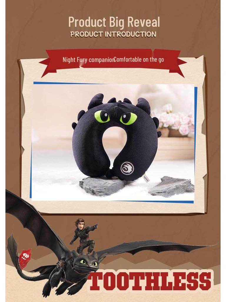 Universal Studios "How to Train Your Dragon" Toothless Plush Keychain - Night Fury Toy Ornament Pillow
