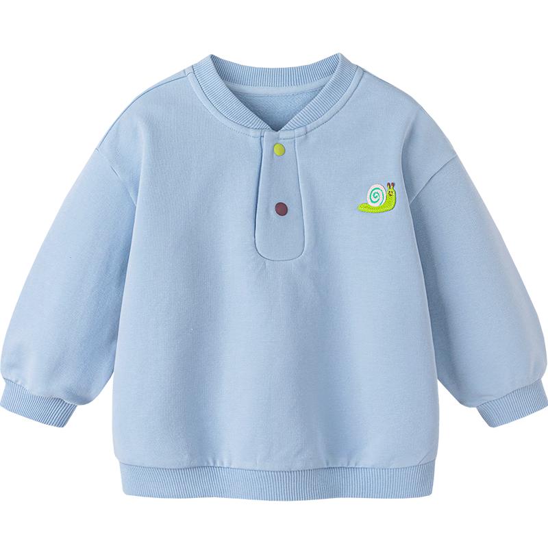 Minibala Toddler Boy s Baseball Collar Pullover Sweatshirt 120
