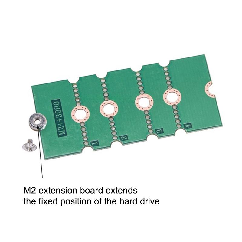 M.2 Ssd Adapter Card 2230/2242/2260 To 2280 Transfer Card Universal Extension Rack Board Riser Card Convert Card