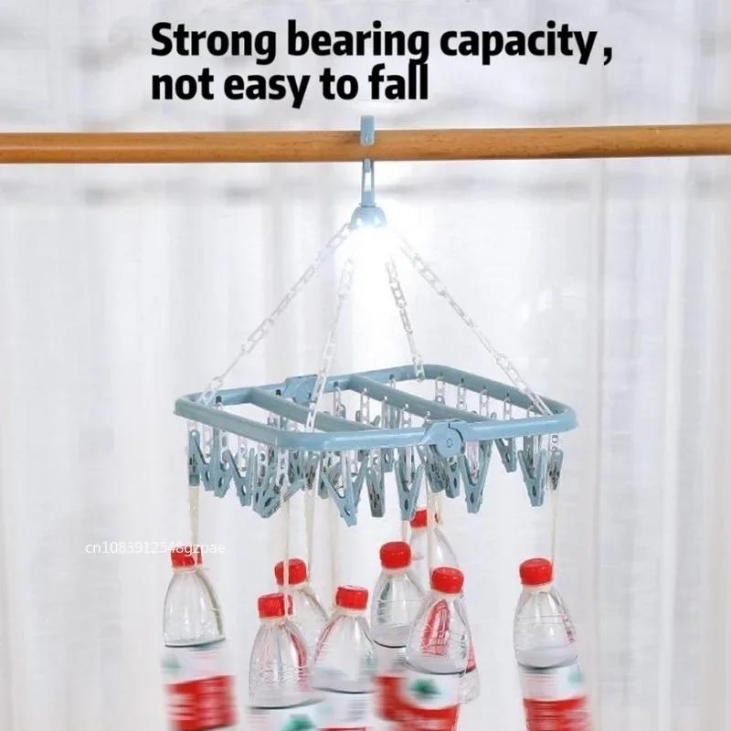 Multi 32 Klipsli Katlanır Çamaşır Kurutma Makinesi Askısı Çamaşır Çorap Kurutma Rafı Ev Aletleri Plastik Klipsli Çok Fonksiyonlu Çamaşır Mandalı