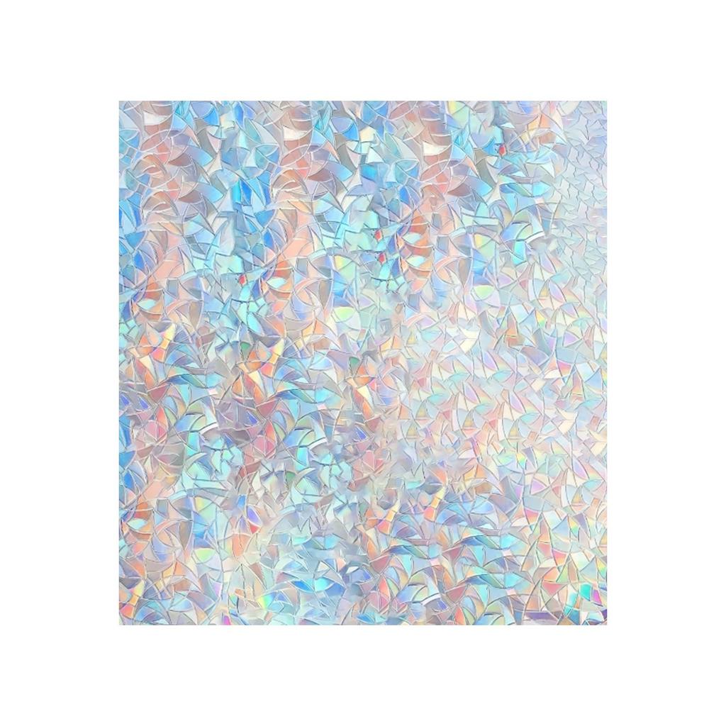 Glass Window Sticker Transparent Opaque Crescent Pattern