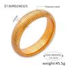 Goose throat elastic bracelet women's french titanium steel gold-plated glossy wide version bracelet