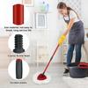 Mop Replace Heads Mop Handle and Mop Base Replacement for O-Cedar/Vileda EasyWring 1-Tank Spin Mop System(No Bucket)