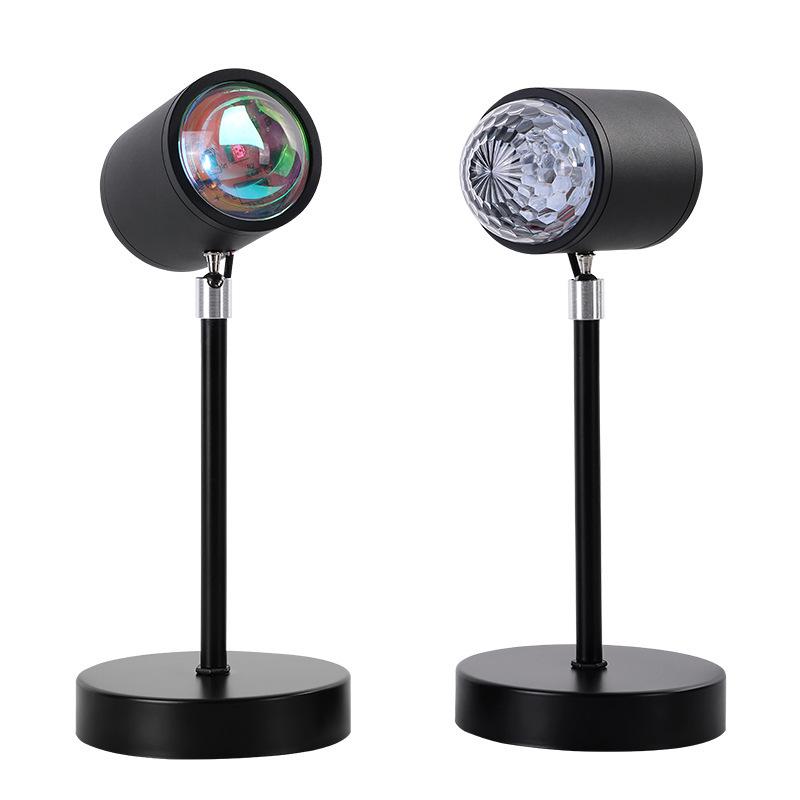 Net Celebrity Water Ripple Atmosphere Lamp – Desk, Floor, and Bedroom Night Light with Sunset Effect. Perfect Gift for Live Broadcast Rooms.