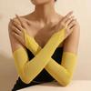 Elastic Long Gloves Thin Bridal Gown Accessories Fashion Mesh Gloves  Prom Dress