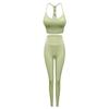 Women's Spring/Summer Yoga Sports Women's Pants with Suspended Chest Pads, Sleeveless Slim Fit, Beautiful Back, Naked Fashion Set