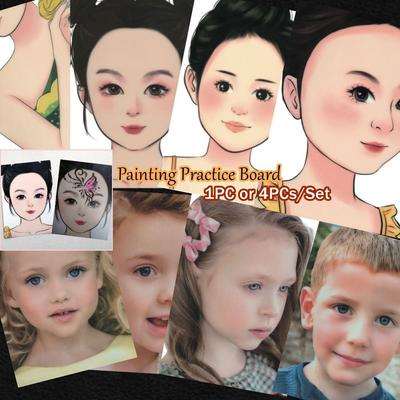 Makeup Paint Template Tool Painting Practice Board Washable Painting Stencils Board