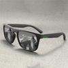 Mens Retro Glasses Black Full Frame Blue Gradient Lens Lightweight Fashion Eyewear Stylish Casual Accessories