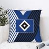 HSV Hamburger Sportverein Quadratische Kissenbezüge Sofa Fußballverein Kissenbezug Lustige Heimdekoration Überwurf-Kissenhülle 40*40