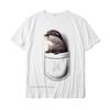 Cute Otter Pocket Peeking Pocket Funny Otter Tshirt Unisex Classic Cosie Tops Shirts Cotton T Shirts Slim Fit