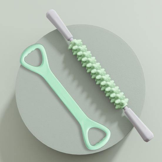 Massage Stick Multifunctional Handheld High Comfortable Grip Non-slip TPR Handles Hardness with Muscles Relaxation Thickened