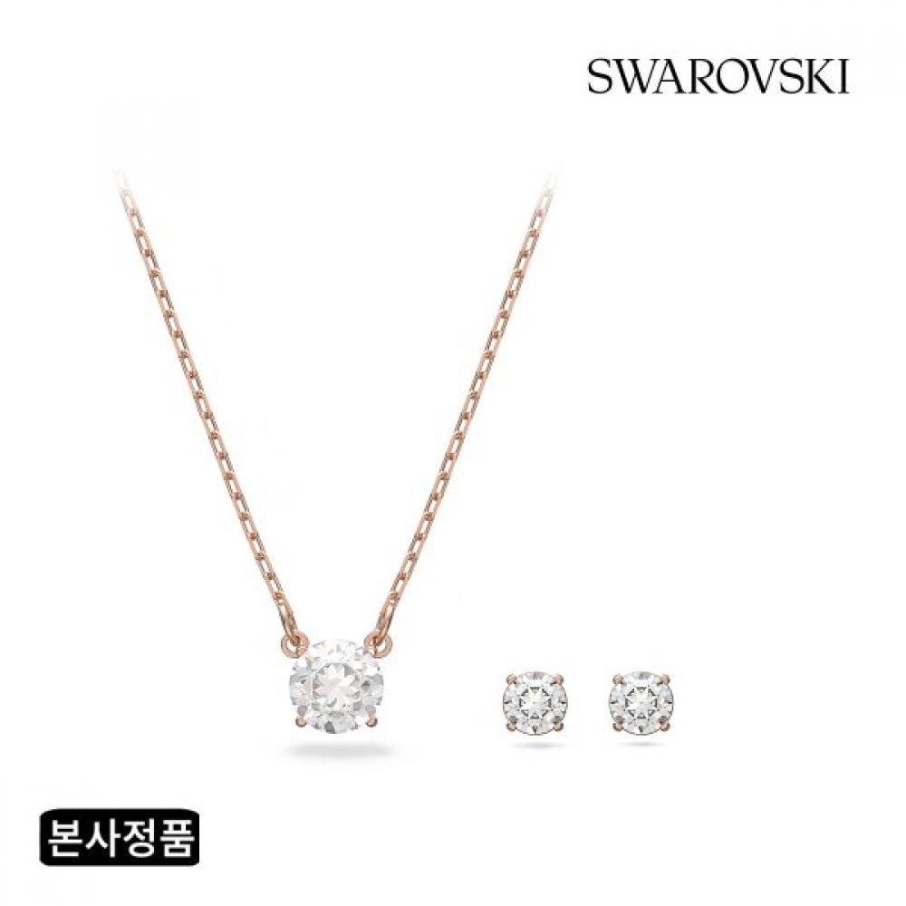 

Swarovski [authorized Product Free Shopping Bag] Stilla Attract Rose Gold Set 1 5616233_necklace