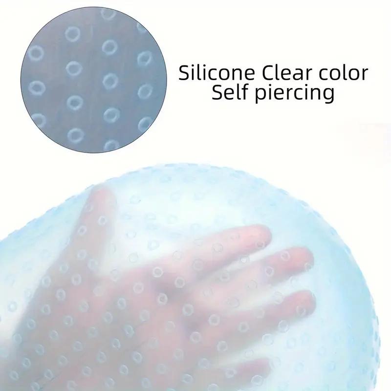 BEPAN Cuffia Riutilizzabile in Silicone per Colorazione e Meches con Gancio in Metallo Strumento Resistente al Calore per Tinture per Capelli Cuffiette per Tipping da Salone