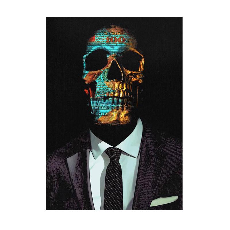 

ДЕНЕЖНЫЙ ЧЕРЕП Печать на холсте, настенные художественные постеры и принты, современное современное искусство, холст, живопись для офиса, домашний декор, произведения искусства 21x30 cm No Frame