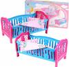 Technok Doll Bed Cot for Dolls and Soft Toys with Bedding and Pillow