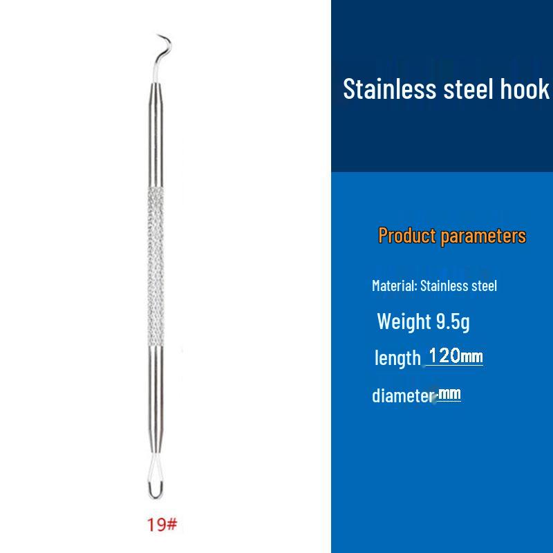 Stainless Steel Double-Ended Pimple Tweezer & Blackhead Remover Tool Set