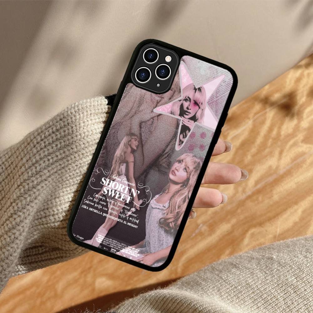 Singer S-Sabrina C-Carpenter Phone Case For iPhone 17 16 15 14 13 12 11 Pro Max Plus PC+TPU Shockproof Back Cover
