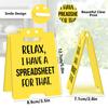 3D Office Prank Ornament - Acrylic Desktop Stand for Colleague Practical Jokes Humorous Workplace Gifts and Funny Desk Decor
