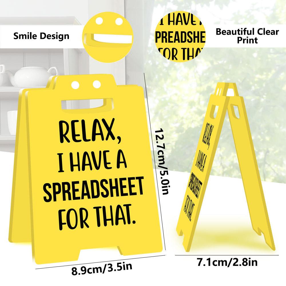 3D Office Prank Ornament - Acrylic Desktop Stand for Colleague Practical Jokes Humorous Workplace Gifts and Funny Desk Decor
