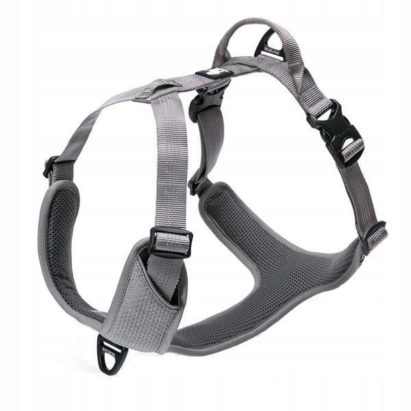 Szare szelki guard dla psa easy walk truelove m