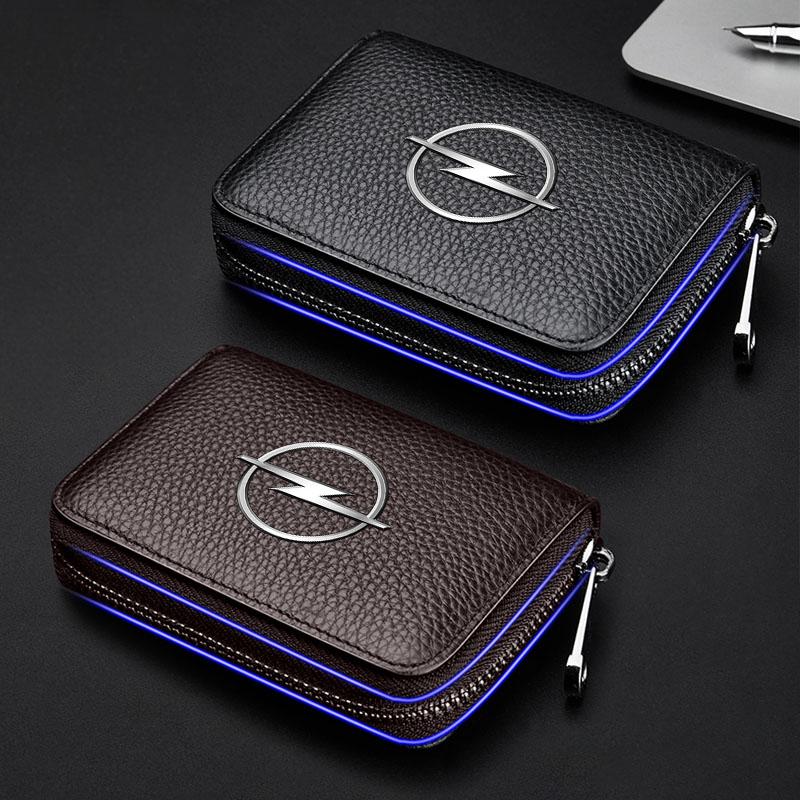 Auto Führerschein Ausweis Bankkarte Brieftasche Auto Styling Für Opel Astra j Insignia Astra g Corsa Zafira b Mokka Vivaro Meriva