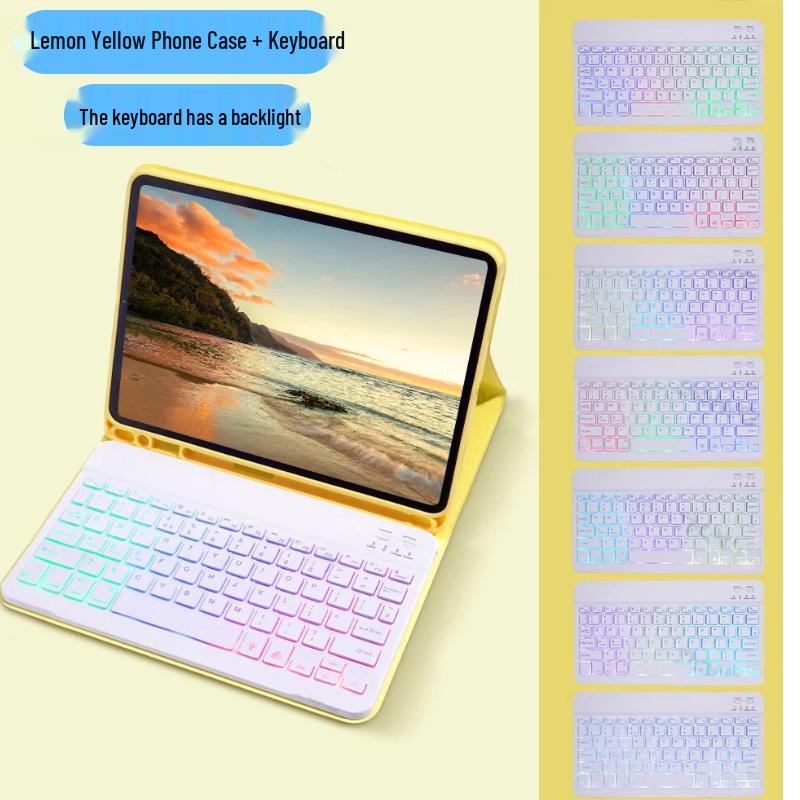 iPad 10th Gen Magnetic Protective Case with Backlit Keyboard & Pen Slot