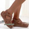 Women's Sandals 2024 Summer Shoes Sandals with Platform Wedges Comfortable Elegant Woman Low Heel Footwear Hollow Out Large Size