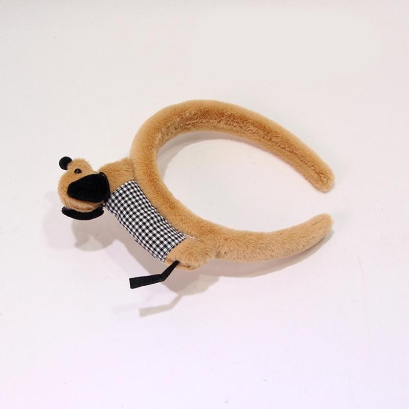 Cartoon Headbands Plush Animal Hairhoop For Kids Teens And Adult Fun Fashion Face Washing Hairband Party Accessories