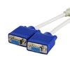 7.87inch VGA 1 Male to 2 Female Adapter Cable Support 1080P for Convenient Multi Monitors Setsup in Various Environment