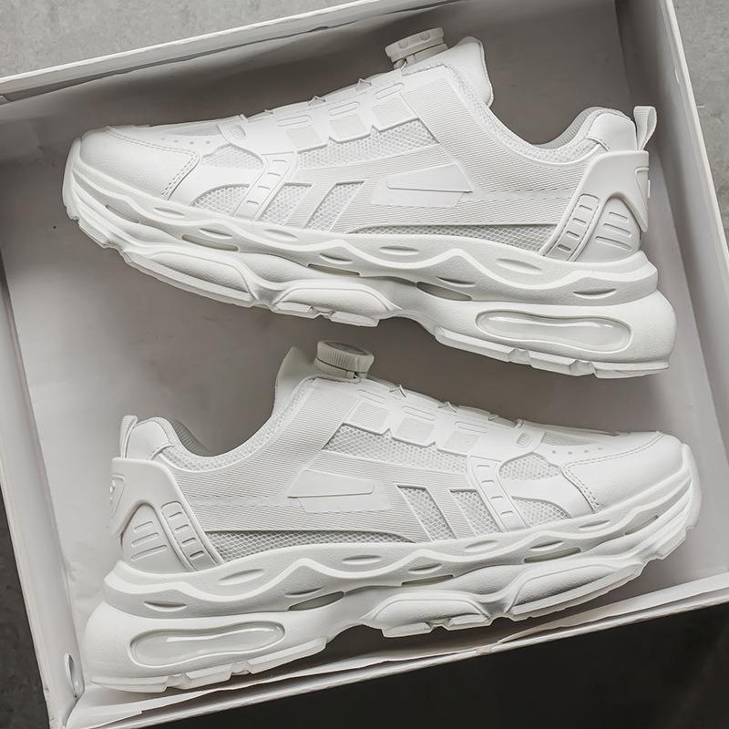 Spring Men's Shoes New Breathable Little White Shoes Men's Trendy Versatile Platform Sports Shoes Casual Dad Shoes