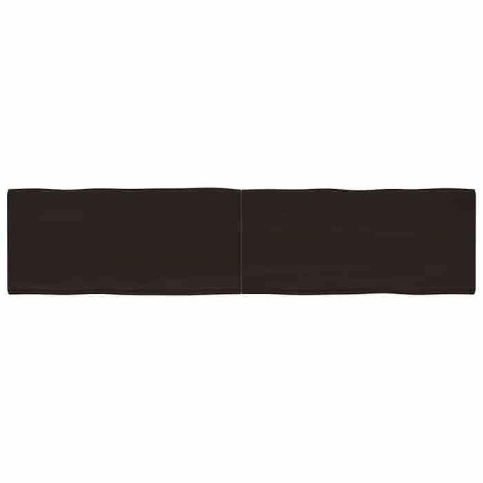 VidaXL Dessus de table bois chêne massif traité bordure assortie 364054