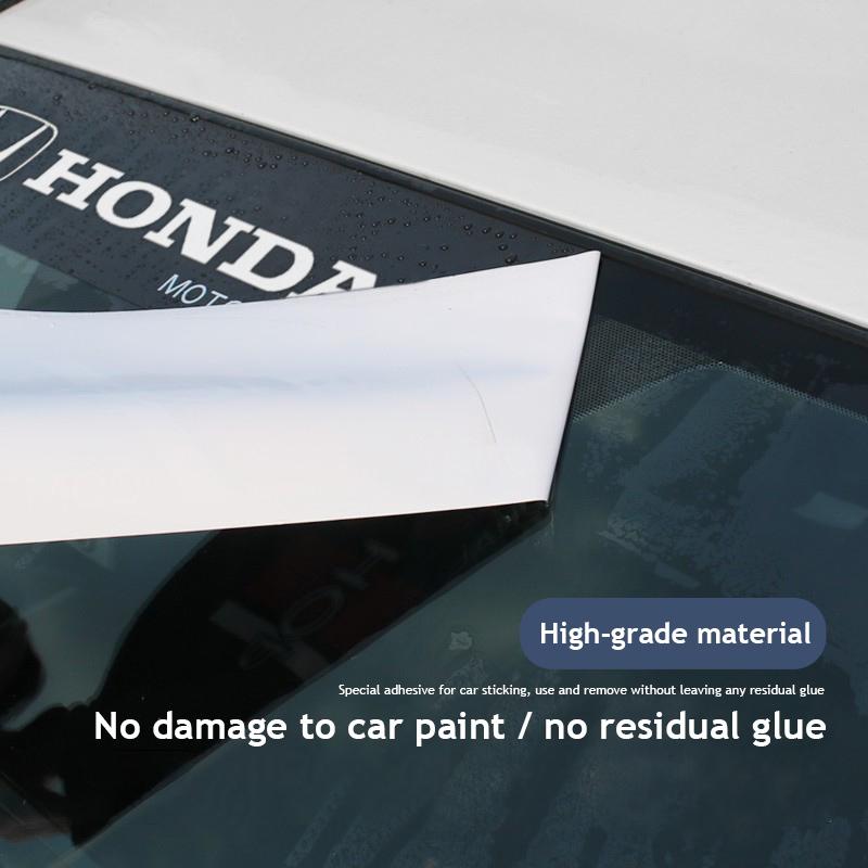 AAADE1 Car Front Rear Windshield Decal Sticker Decoration Accessories For Honda Civic Fit Accord City Vezel CR-V S660 Odyssey HR-V