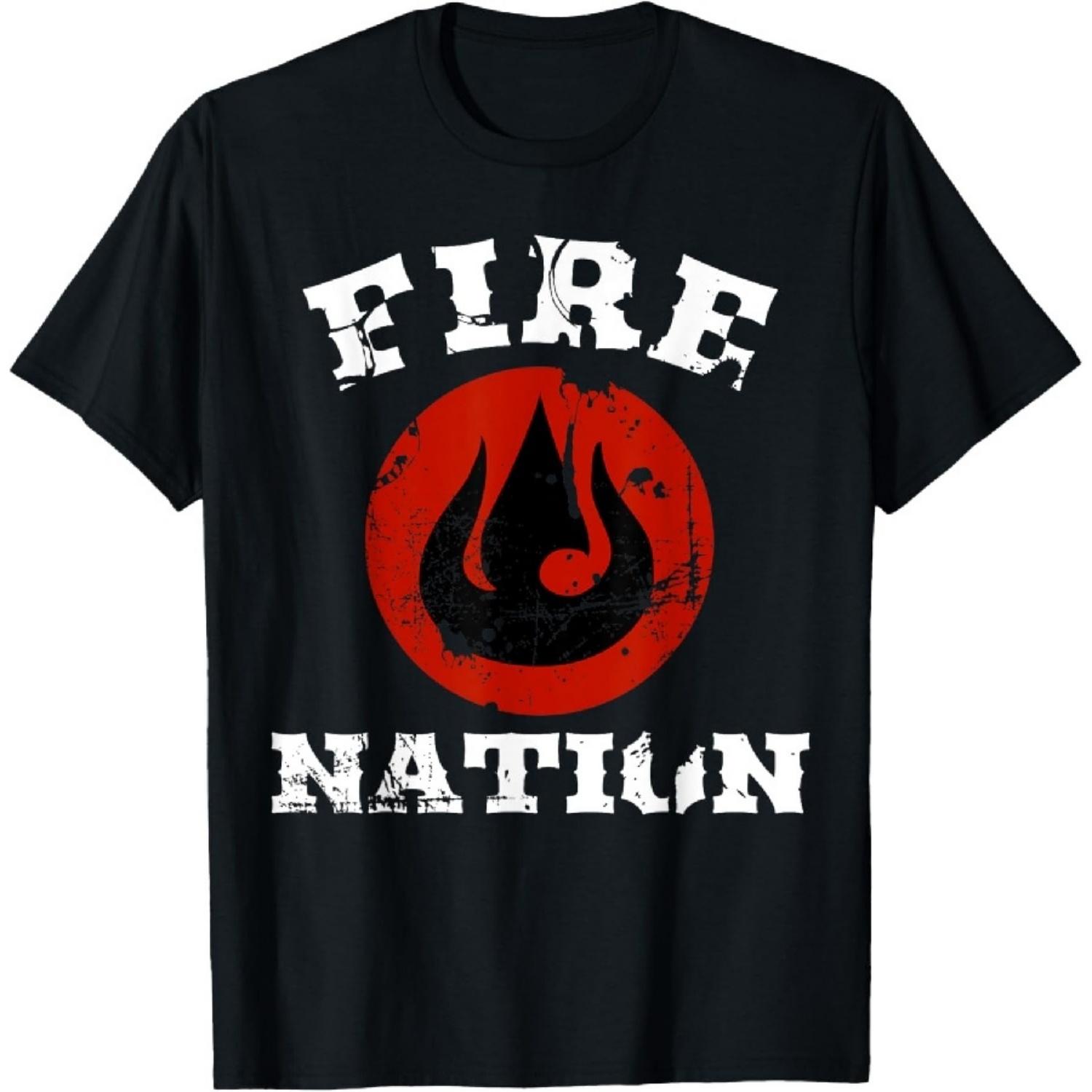 Fire Nation T Shirt Game Gift T-Shirt XXXXXL чёрный