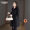 Women's Spliced Hooded Mid-Length Commuter Jacket