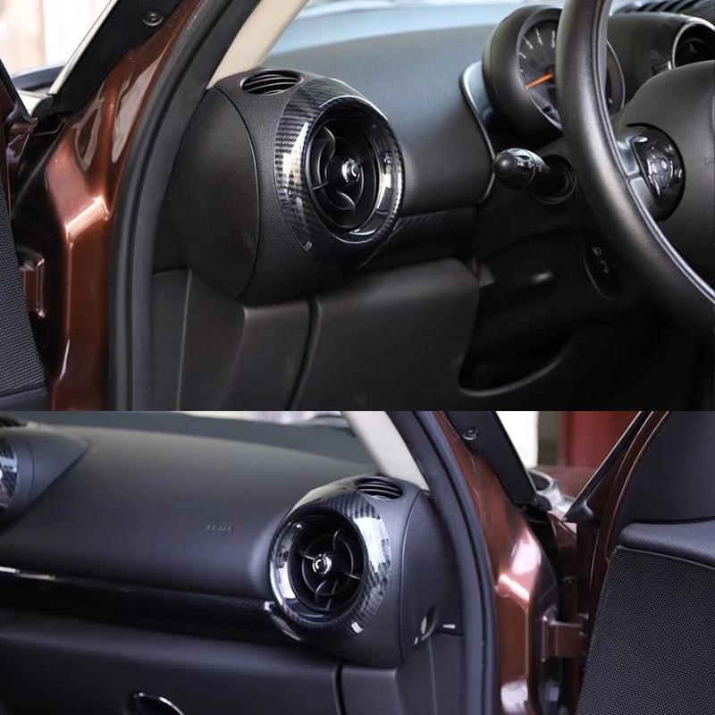 For MINI JCW R60 R61 Countryman Car Air Conditioning Vent Decorative Ring Interior Protection Sticker Modification Accessories