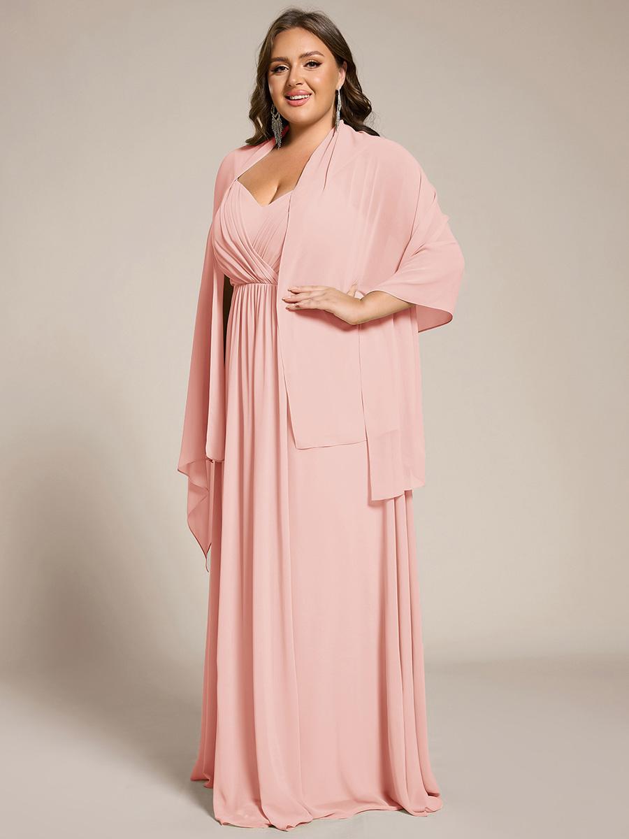 

Элегантная женская шифоновая шаль Ever-Pretty для особых случаев One Size розовый