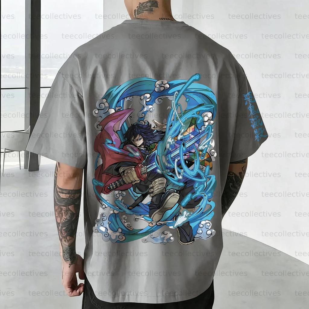 Demon Slayer Shortsleeved Mens and Womens Same Style Comfortable Shortsleeved Couples Clothing Casual Shortsleeved Popular