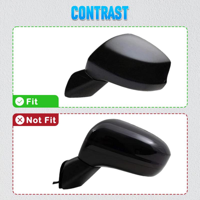 Left/Right For Honda Civic 9th 2012-2015 Rearview Side Mirror Cover Cap Carbon Fiber Look Finish(n version)