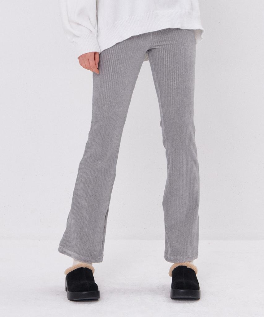 Kamino Bootcut Velvet Pants (Gray)