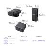 Sony Camera Microphone Wireless Microphone X 1 Receiver Charging Live Interview with Audio Podcast Windscreen Included (Microphone + + Case)