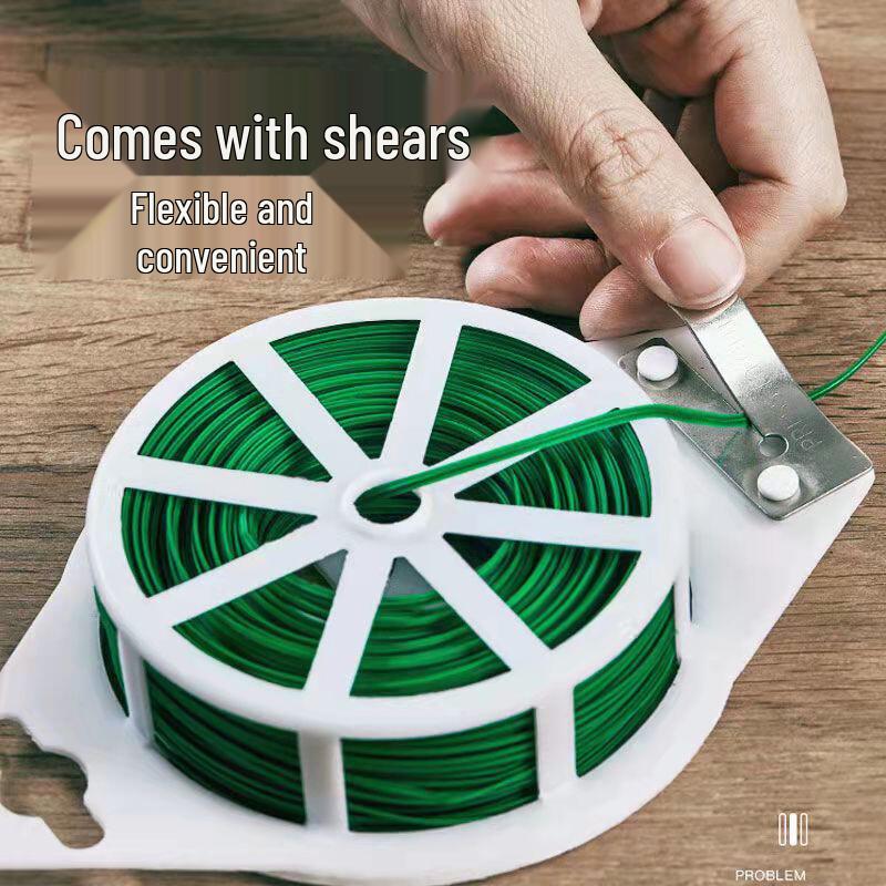 Gardening Tie Wire with Built-in Cutter