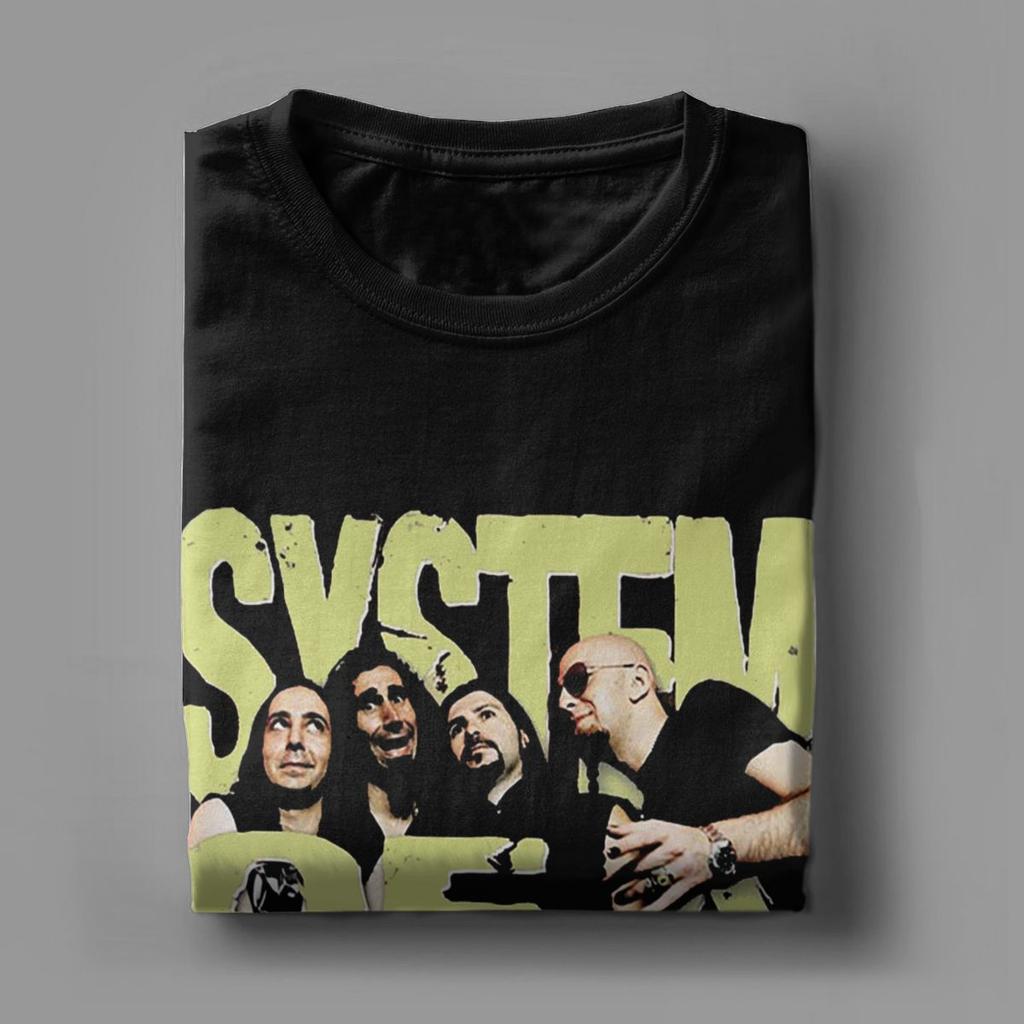 System Of A Down Merch T-shirt för Män Kvinnor metal Fantastisk 100% Bomull Grafiskt Tryckt Kläder