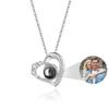 Custom Photo Necklace Projection Necklace with Picture I Love You 100 Languages Personalized Necklace Jewelry Gifts for Women