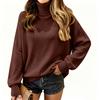 Women's Color Turtleneck Top Casual Fashion Base Layer