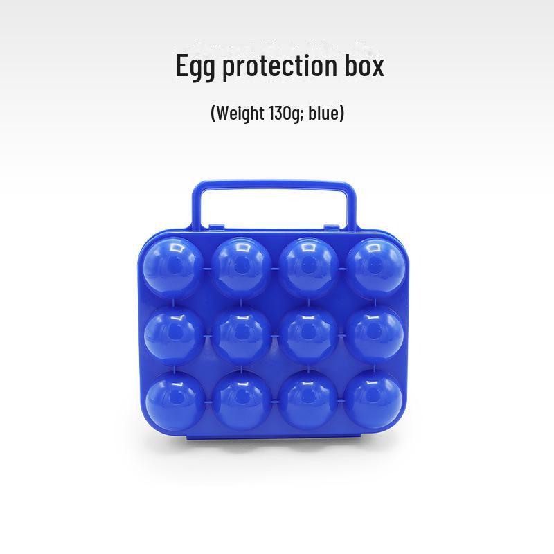 

Ударопрочный 12-сеточный портативный ящик для хранения яиц для кемпинга на открытом воздухе зелёный