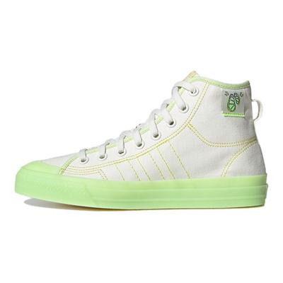 Originals Nizza Hi Rf Canvas Casual Durable Breathable High-Top Skate Shoes Unisex Sneakers Beige GX2706